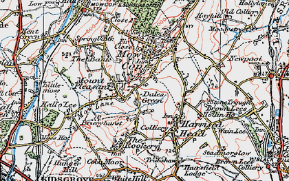 Old map of Dales Green in 1923