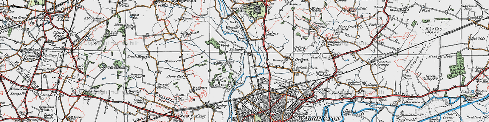 Old map of Dallam in 1923