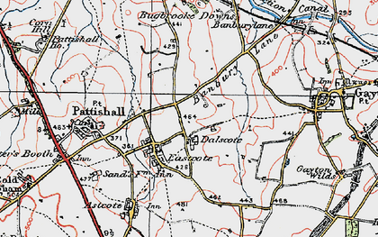 Old map of Dalscote in 1919