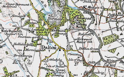 Old map of Bowmillholm in 1925