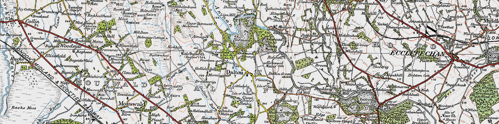 Old map of Breconridge in 1925