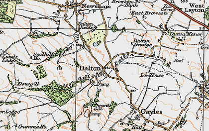 Old map of Burdey's Gill in 1925