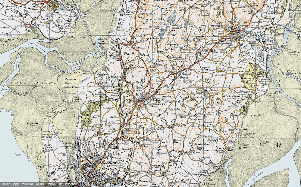 Old Map of Dalton-In-Furness, 1925 in 1925