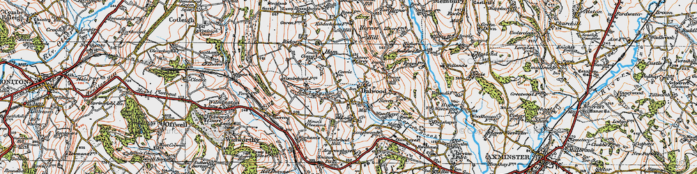 Old map of Dalwood in 1919