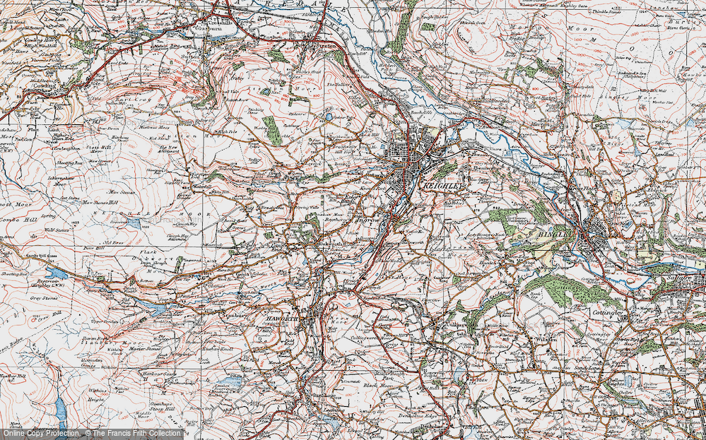 Old Map of Damems, 1925 in 1925