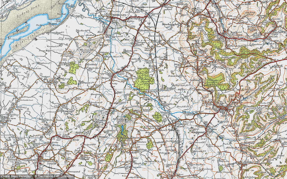 Old Map of Damery, 1919 in 1919