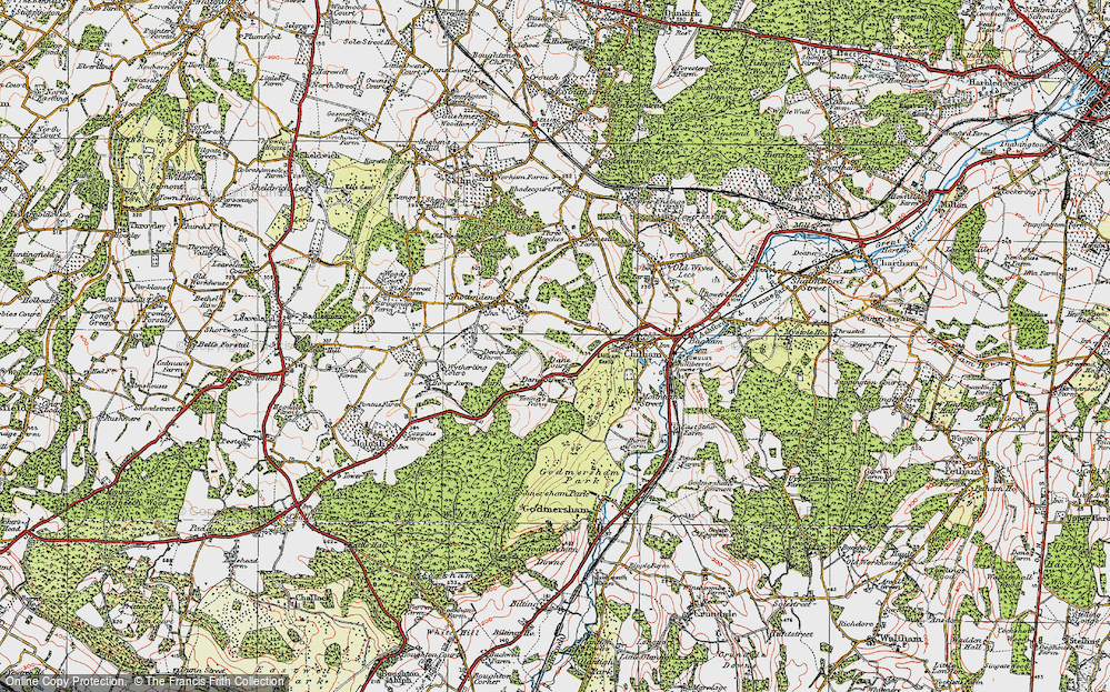 Old Map of Dane Street, 1921 in 1921