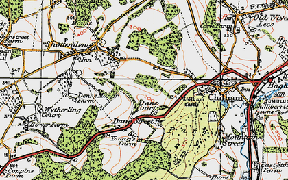 Old map of Dane Street in 1921