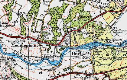 Old map of Danesfield in 1919