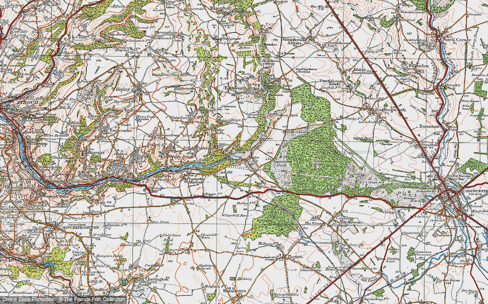 Old Map of Daneway, 1919 in 1919