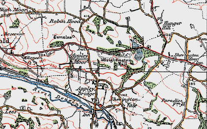 Old map of Dangerous Corner in 1924