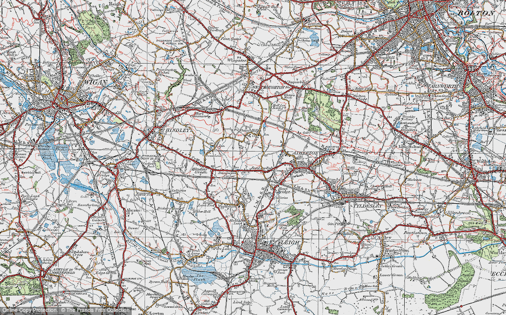 Old Map of Dangerous Corner, 1924 in 1924