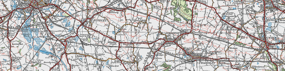 Old map of Dangerous Corner in 1924