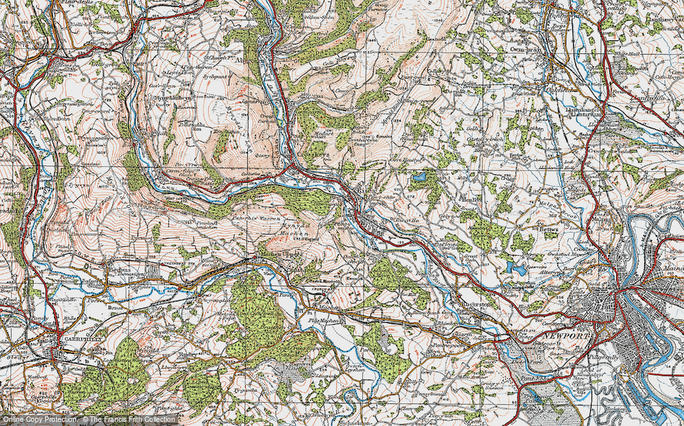 Old Map of Danygraig, 1919 in 1919