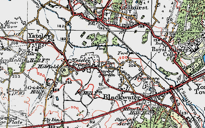 Old map of Darby Green in 1919