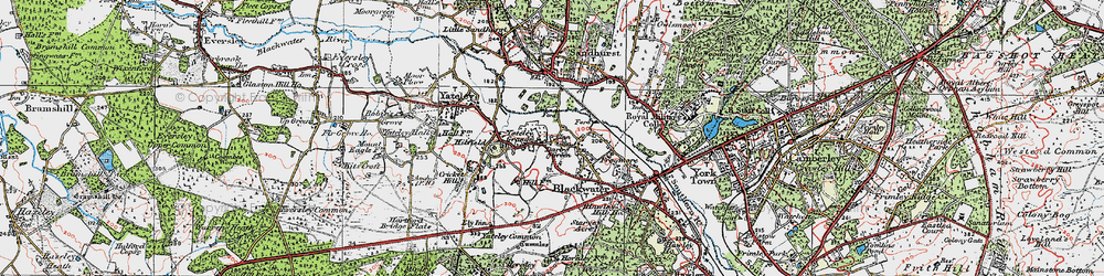 Old map of Darby Green in 1919
