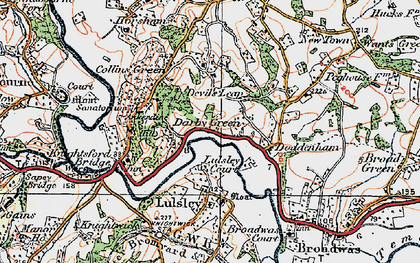 Old map of Darbys Green in 1920