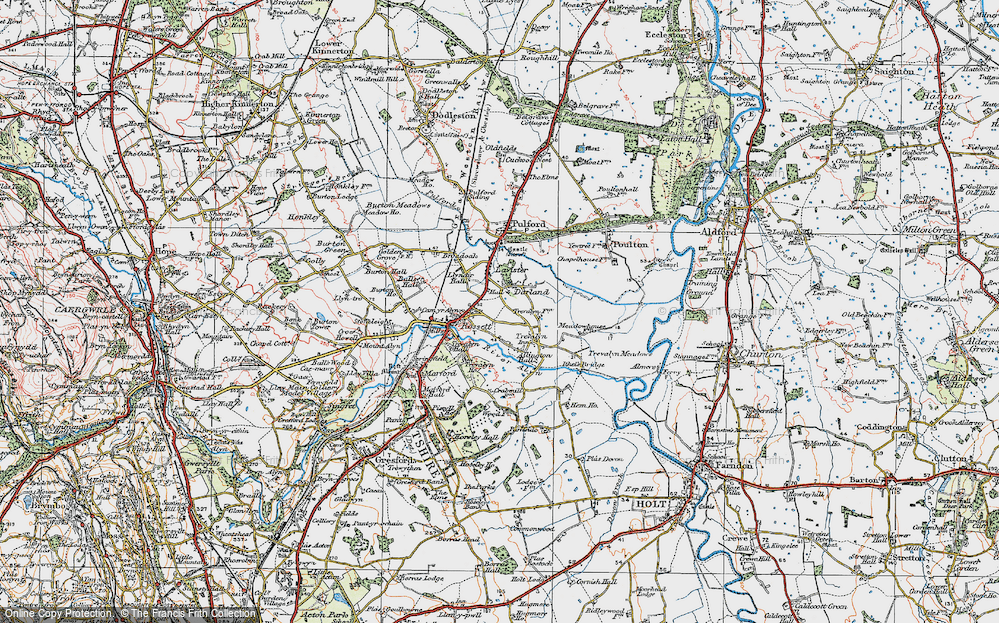 Old Map of Darland, 1924 in 1924