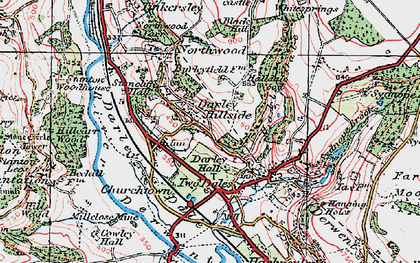Old map of Black Hill in 1923