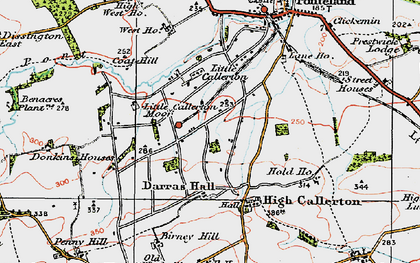 Old map of Darras Hall in 1925