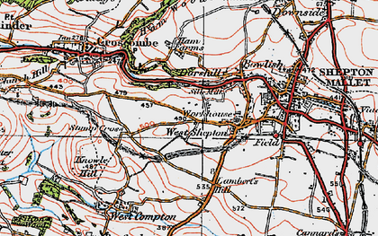 Old map of Darshill in 1919