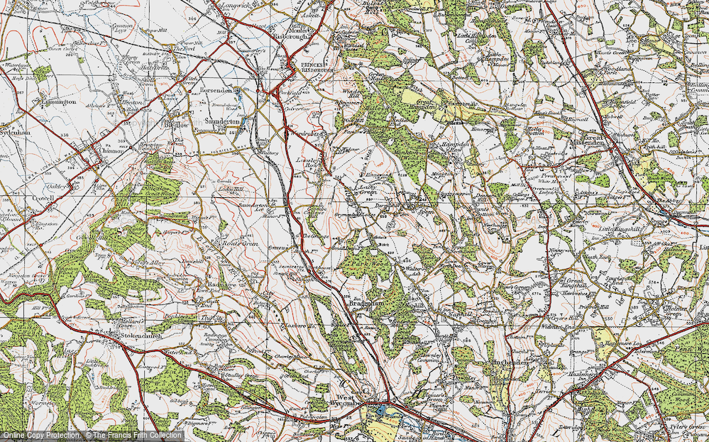 Old Map of Darvillshill, 1919 in 1919