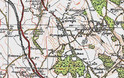 Old map of Darvillshill in 1919
