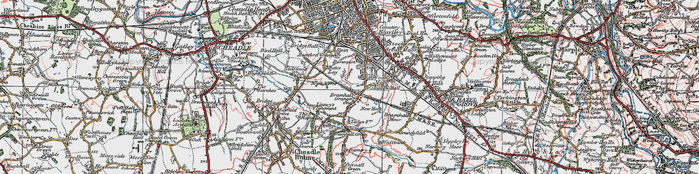 Old map of Davenport in 1923