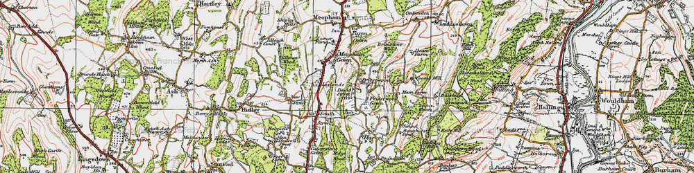 Old map of David Street in 1920