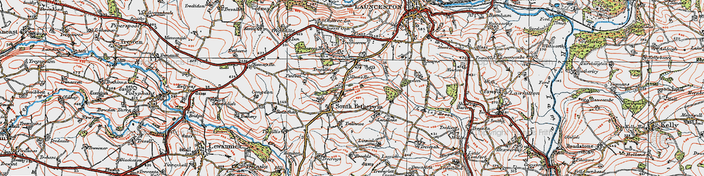 Old map of Daw's House in 1919