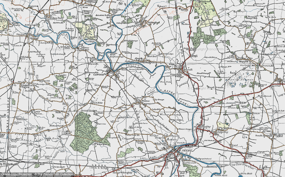 Old Map of Dawker Hill, 1924 in 1924
