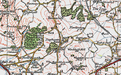 Old map of Dayhouse Bank in 1921