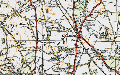 Old map of Daywall in 1921