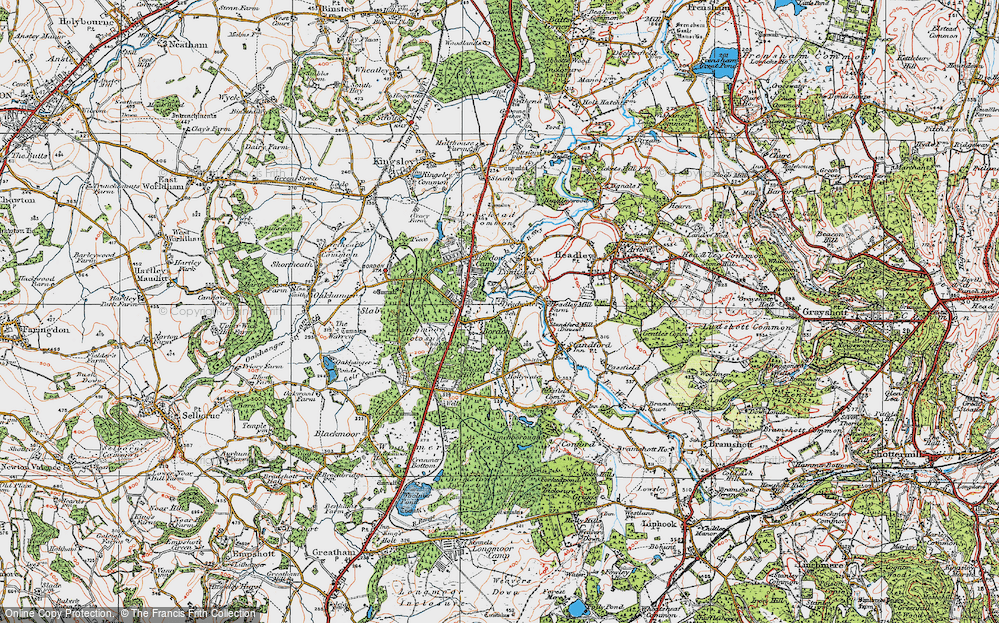 Old Map of Deadwater, 1919 in 1919