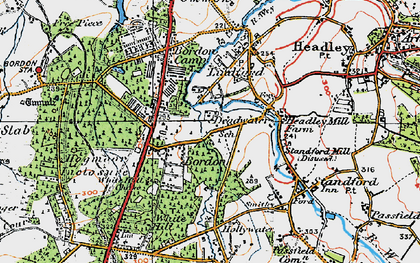 Old map of Deadwater in 1919
