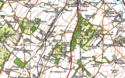 Old map of Deal in 1920