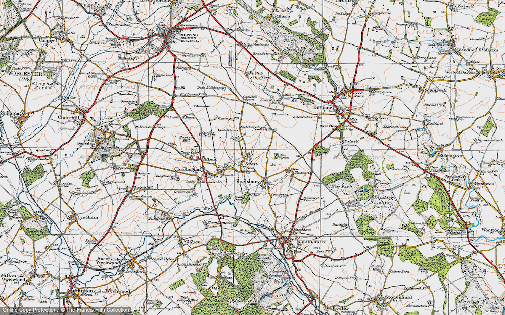 Old Map of Dean, 1919 in 1919