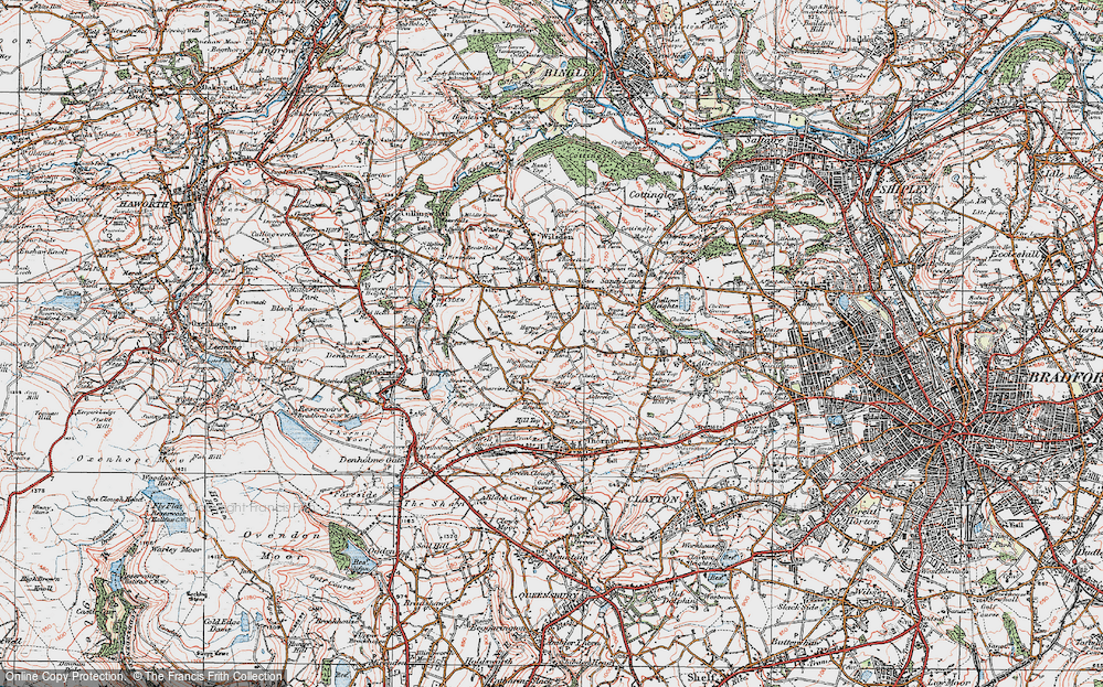 Old Map of Dean Lane Head, 1925 in 1925
