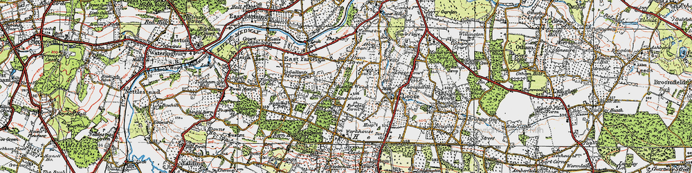 Old map of Dean Street in 1921