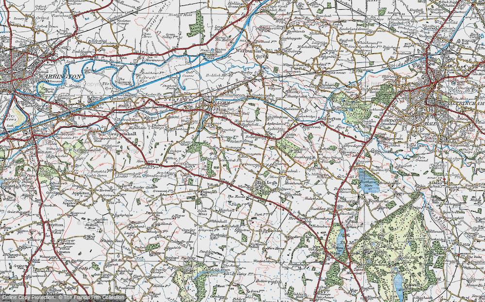 Old Map of Deansgreen, 1923 in 1923