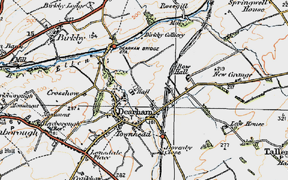 Old map of Dearham in 1925
