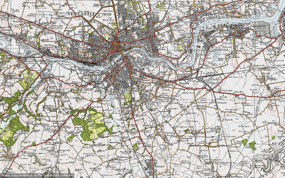 Old Map of Deckham, 1925 in 1925