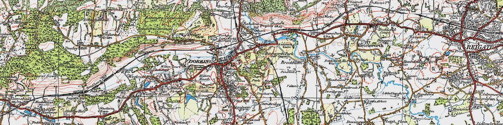 Old map of Deepdene in 1920