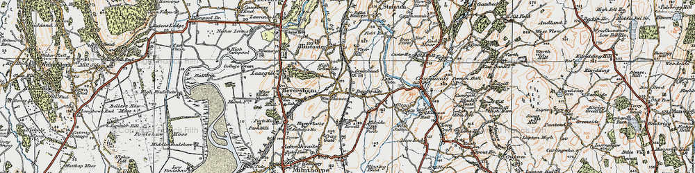 Old map of Deepthwaite in 1925