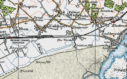 Old map of Deepweir in 1919