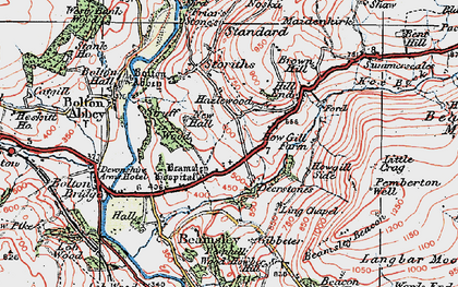 Old map of Deerstones in 1925