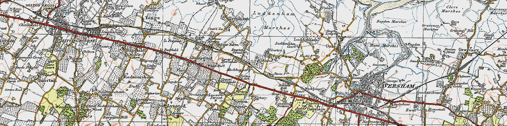 Old map of Deerton Street in 1921