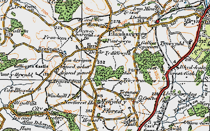 Old map of Degar in 1922