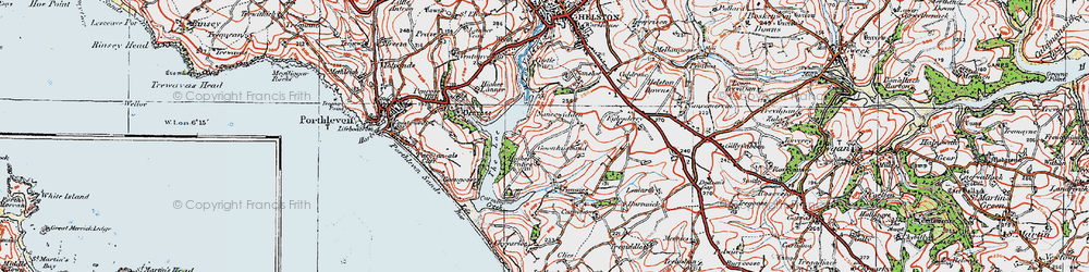 Old map of Degibna in 1919