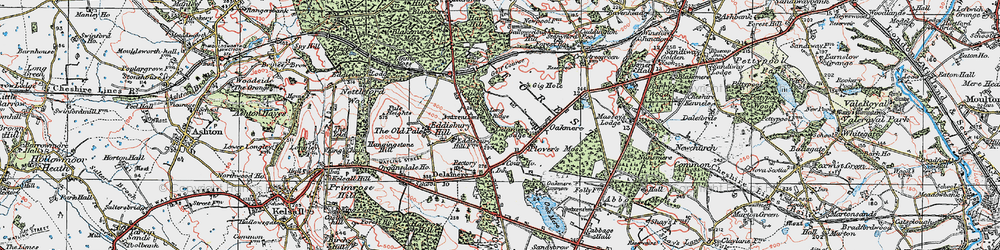 Old map of Abbeywood in 1923